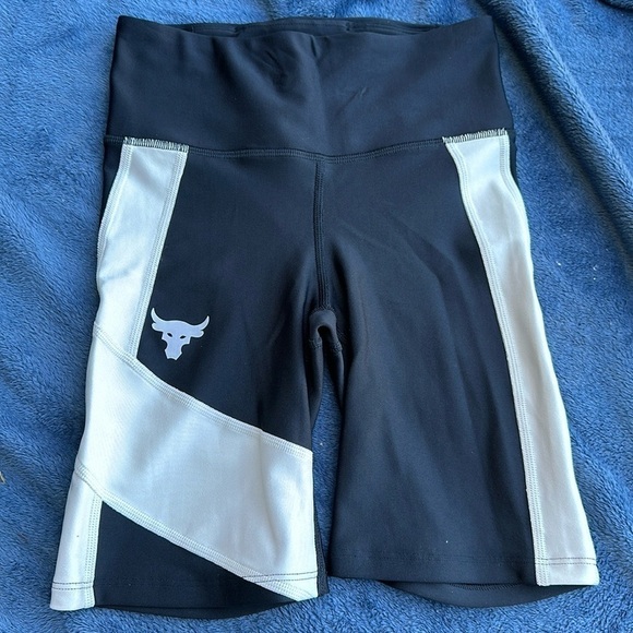 Under Armour Women's Project Rock HeatGear Bike Shorts Size XS - Picture 6 of 11